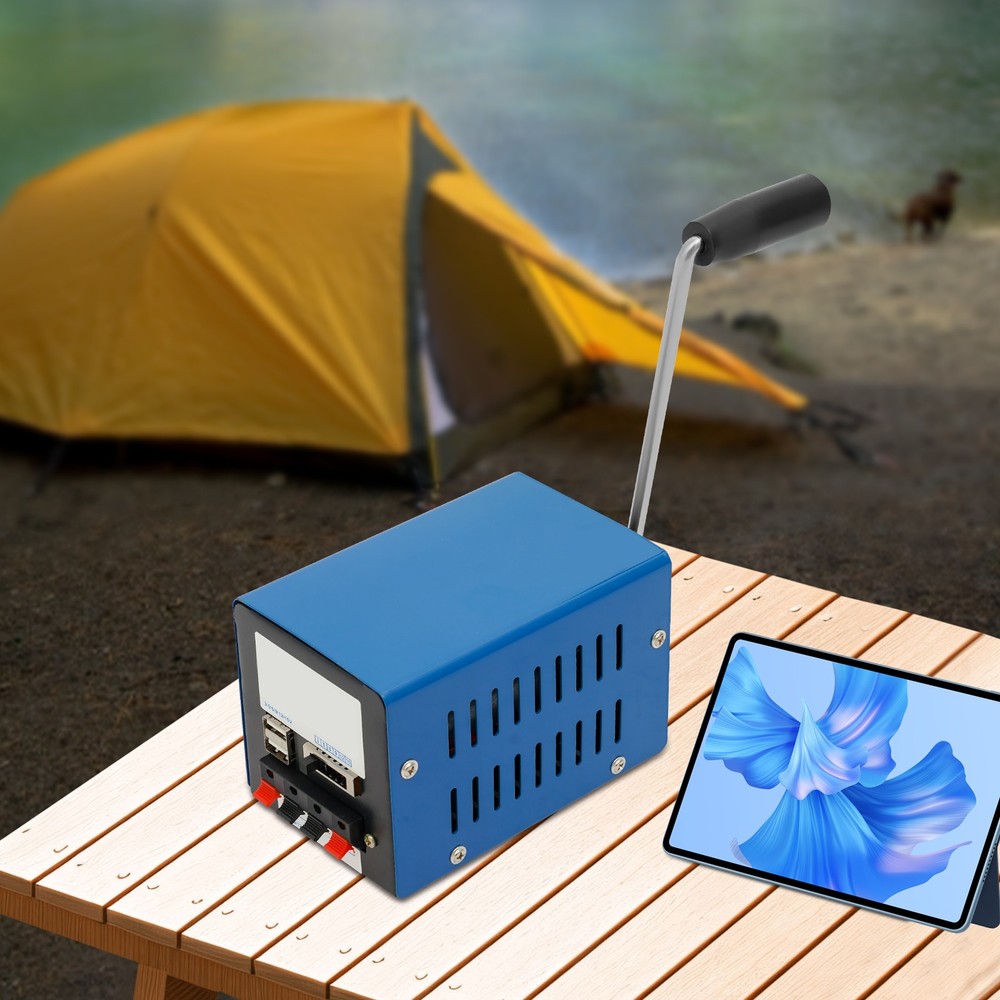 Camping Manual Crank Generator USB Hand Crank Emergency Dynamo Charger Generator