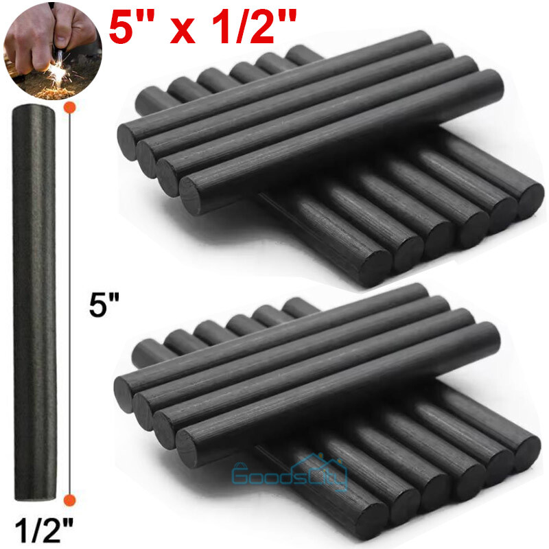 5 10 20 Huge 5 x 1/2″ Magnesium FERRO ROD Fire Starter Outdoor Survival Camping