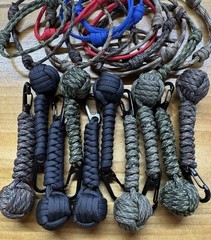10 Paracord Monkey Fist + 14 Friendship Bracelets Survival Camping