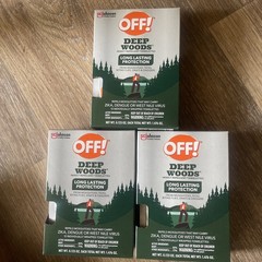 OFF! Deep Woods Towelettes Insect Repellent Pack of 12 Each Lot Of 3 Packages