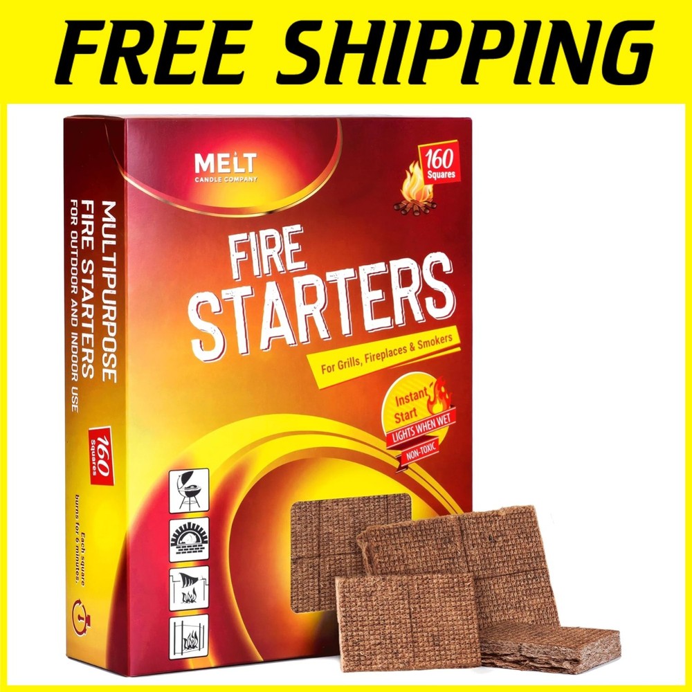Campfire Grill Starters – 160 pcs Weather-Resistant Sticks