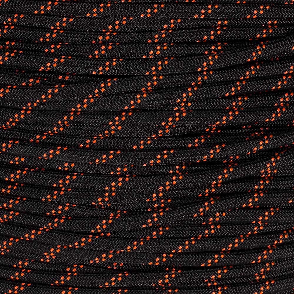 Black 550lb Paracord – 7 Strand Type III Tactical Parachute Cord for Hiking, …