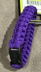 Bison Design S3 Paracord Survival Bracelet *8-12ft Hand Braided 7” *Purple *NEW