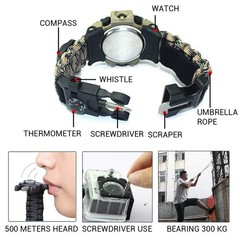 SurvivalMilitary Digital Watch, Outdoor CampingSurvival Watch, Multifunctional Arm…