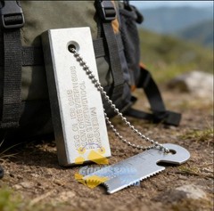 Outdoor Survival Ferro Flint Fire Starter Striker Flint Ferro Rod Bottle Opener