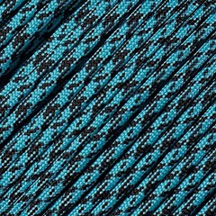 100FT Type III Neon Turquoise with Black Camo Paracord 550 100 Feet Scuba