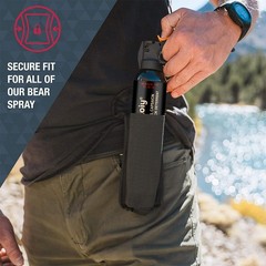Feloiy 16 oz. Bear Repellent Spray w/ Holster, 35 ft Range NEW EPA Approved