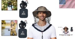 2 Pack Mosquito Head Net for Outdoor Protection – Comfortable Lightweight Mesh