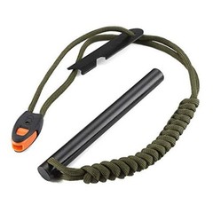 FOSTAR 5 Inch Emergency Weatherproof Flint Ferrocerium Rod Fire Starter, with