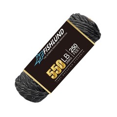 FISHLUND Paracord Rope 4mm Type III 550 250FT Reflective Parachute Rope