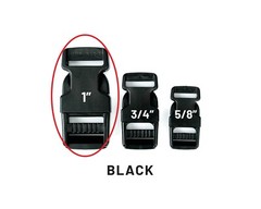 10 PACK – 1″ Inch Plastic Side Release Buckle for Webbing Strap- MADE IN THE USA