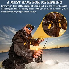 Retractable Ice Safety Picks – 11.5FT Extra Long Lanyard – Safety Pack of 2