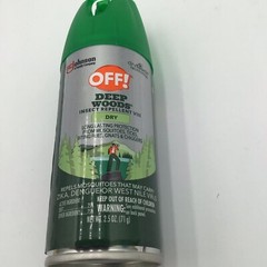 Lot of 2 OFF! Deep Woods Dry Spray Insect Repellent Aerosol Mosquito Tick Travel