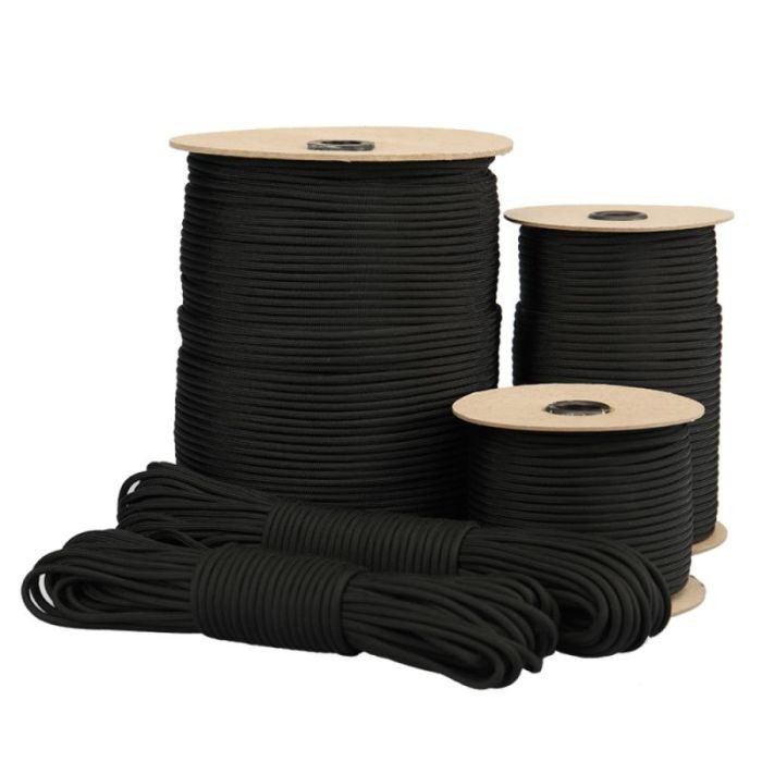 CL Military Paracord 550 Type III Black – 30 Metre
