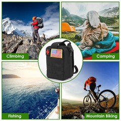 47Pcs Emergency Survival Kits Military Tactical EDC Gear Camping Tools w/ Pouch