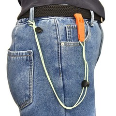 5Pcs Loud Outdoor Safety Whistles with Hanging Rope Assorted Colors
