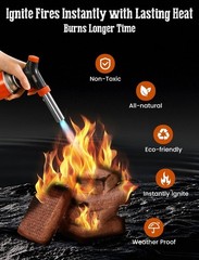 Quick & Reliable Natural Fire Starters – 32 Smokeless Cubes for Easy Ignition