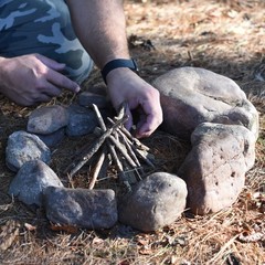 Campfire Fire Starter Tinder Sticks Firestarter Survival Gear Camping Essentials