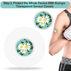 Waterproof Sensor Covers for Libre 3 Freestyle Sticker 40 Pack