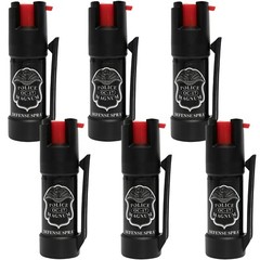 6 Police Magnum pepper spray .50oz bottom clip self defense security protection