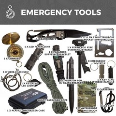 Bug Out Bag Starter Kit – 72 Hour Kit for 1 Person – Backpack Survival Kit