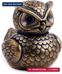 Owl Paracord Bead, Pure Copper, Handcrafted, Knife Lanyard Bead, Keychains, Zipp