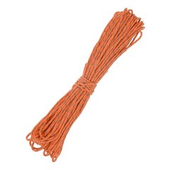 1PCS 2 mm 66FT Reflective Guyline Camping Paracord 3 Strands, Orange