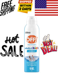 OFF! Insect Repellent Aerosol for Adults & Kids, Fragrance-Free Bug Spray 5oz