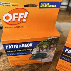 Lot of 3 ~OFF! Patio & Deck Mosquito Coil IV Country Fresh Scent 6 Coil Refills