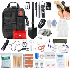First Aid Kit, Survival Kit with Survival Tool, Emergency Backpack Filled…