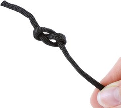 50 ft Black Nylon Paracord – Type III 550 lbs Strength for Camping & Emergencies