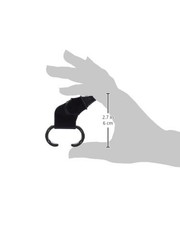 Sonik Blast CMG Fingergrip Pealess Whistle Black 120dB Safety Sports