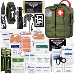 EVERLIT 250 Pcs Survival First Aid Kit Od Green