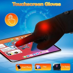 Quidnunc Heated For Men Rechargeable Liner Gloves7.4V 2200Mah Battery