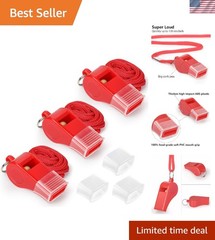 Durable Sports Whistle with Soft Mouth Grip & Lanyard – Ideal for Coaches