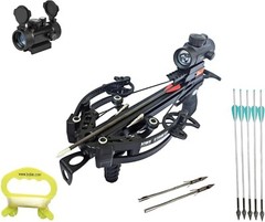 Survival Kit hunting/fishing crossbow. First aid, survival guide & much more!