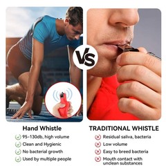 Hand Whistle Physical Education 6 Piece Referee Whistle, Whistle Loud…