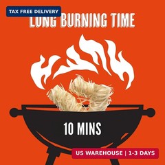 Fire Starters, 50 Count Natural Fire Starters for Grill and Charcoal, Fire Start