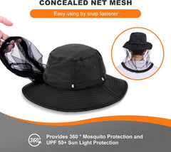 Mosquito Head Net Hat UPF 50+ Sun Protection Bug Hat for Men Women | Sun Viso…