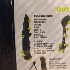Guidesman Outdoor Survival Kit. Tools Equipped with Over 40 Features.
