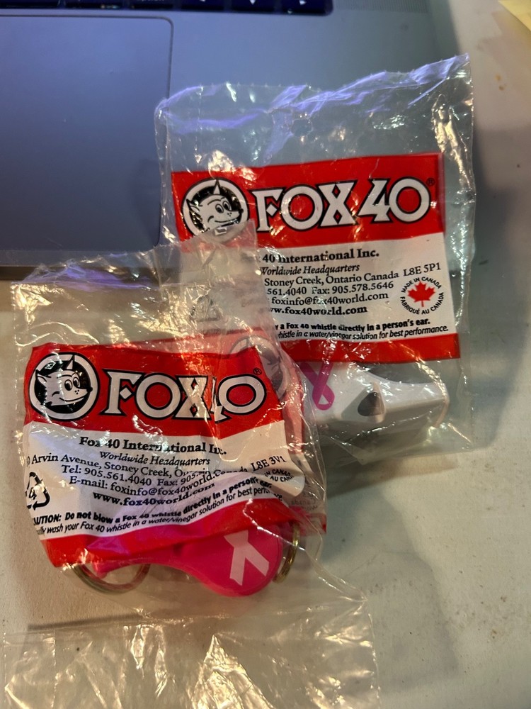 Fox 40 Classic Whistle Pink & white