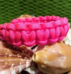 Breast Cancer Awareness Bracelet 550 Paracord Sz 9  GO PINK – Free Shipping