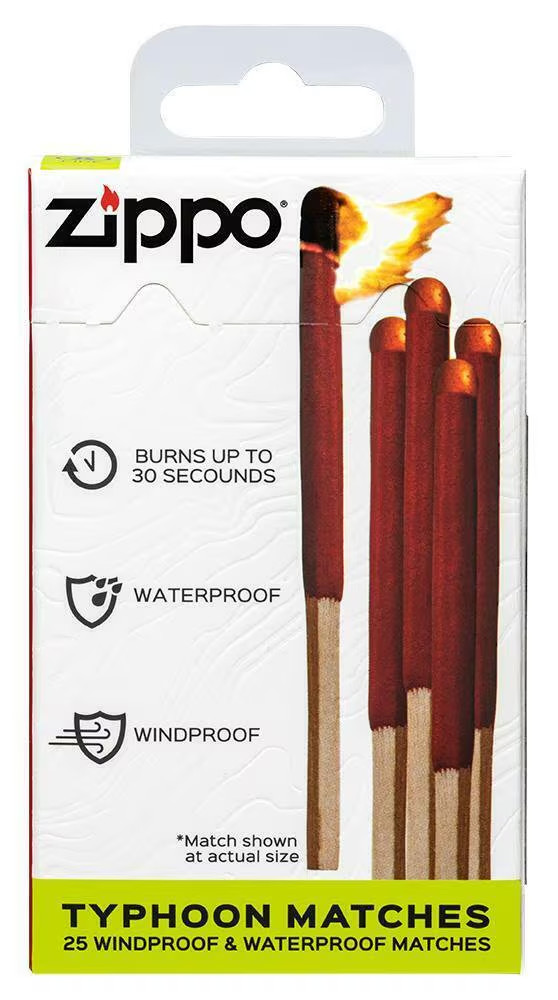 Zippo «Typhoon Matches», 25 Matches, Windproof and Waterproof