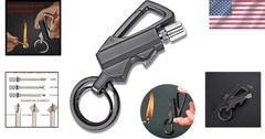 Compact Waterproof Keychain Flint Match Lighter – Ultimate Outdoor Survival Tool
