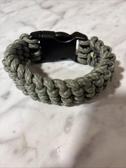 Paracord Survival Bracelet, 12 1/2 Feet Of 550 Lb 7 Strand .