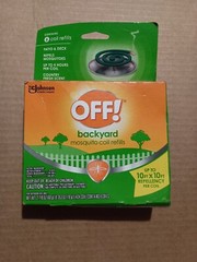 NEW Off Mosquito Repellent Refill. Six Coils Included. Country Fresh Scent