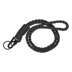 22″ Paracord Neck Lanyard Keychain Braided Strong Lanyard with Black