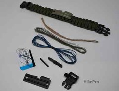 Traveler MIL-C-5040H 550 Paracord Band firesteel blade bl kev cord snare suture
