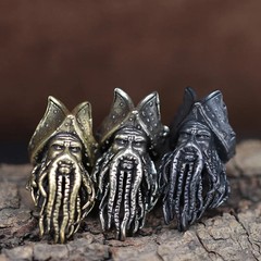 Octopus Face Pirate Brass Knife Beads EDC DIY Paracord Woven Bracelets…