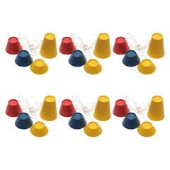 6 Set Golf Training Equipment Tees Rubber Driving Range Holder Accessories